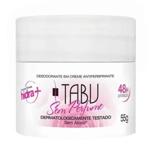 Desodorante Creme Tabu Sem Perfume 55g