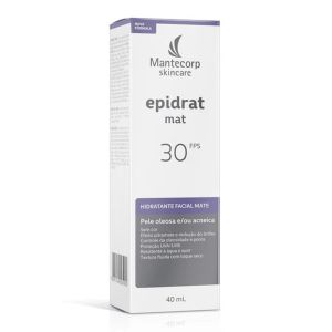 Hidratante Facial Mate Epidrat Mat Sem Cor FPS 30 40mL Mantecorp Skincare