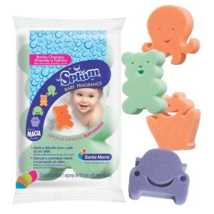 Esponja Infantil Para Banho Splum Baby Fragrance Santa Maria Ref:791