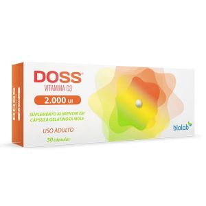 Doss 2000 UI Suplemento Alimentar Com 30 Cápsulas