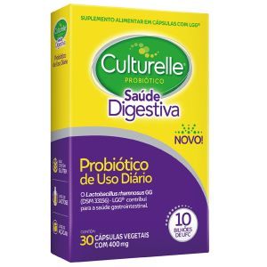 Culturelle Probiótico Saúde Digestiva 400mg Com 30 Cápsulas
