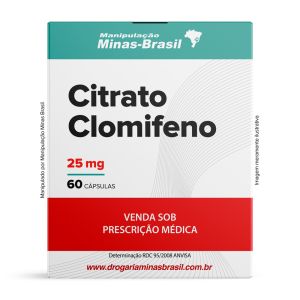 Citrato Clomifeno 25mg  60 Cápsulas