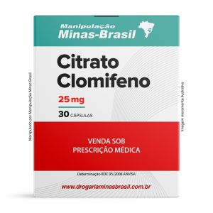 Citrato Clomifeno 25mg 30 Cápsulas