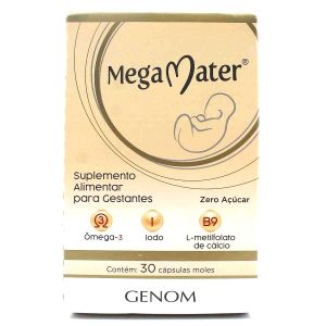 Mega Mater Suplemento Alimentar para Gestantes Com 30 Cápsulas