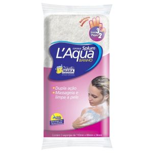 Esponja Banho Laqua Santa Maria Leve 3 Pague 2