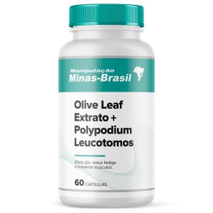 Olive Leaf Extrato 400mg + Polypodium Leucotomos - 60 Cápsulas