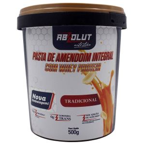 Pasta de Amendoim Integral Sabor Tradicional 500g Absolut Nutrition