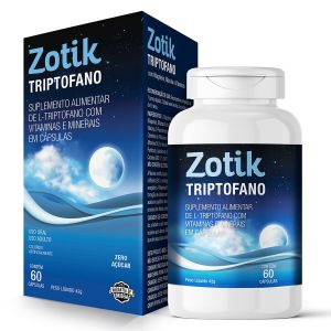 Zotik Triptofano Com 60 Cápsulas
