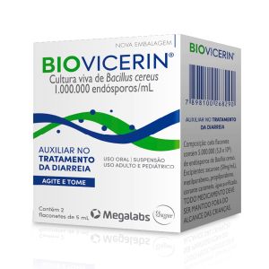 Biovicerin Com 02 Flaconetes de 5mL Cada Megalabs