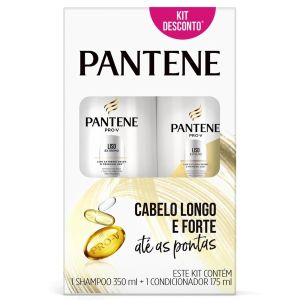 Kit Pantene Shampoo 350mL + Condicionador 175mL Liso Extremo