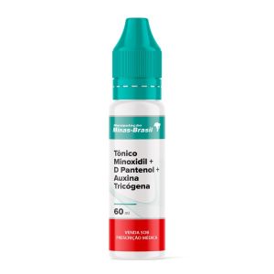 Tônico Minoxidil + D Pantenol + Auxina Tricógena 60ml