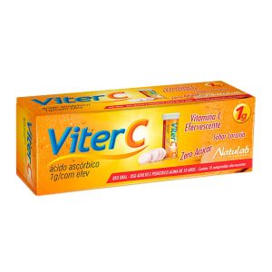 ViterC 1g c/ 10 comprimidos Efevescentes Natulab