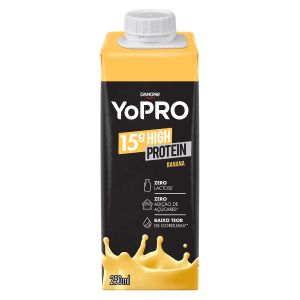 Bebida Láctea Danone YoPRO Banana 250ml