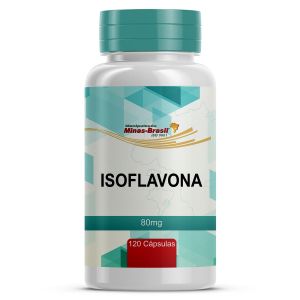 Isoflavona 80mg Reposição Hormonal Natural 120 Cápsulas