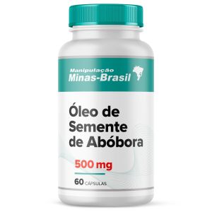 Óleo de Semente de Abóbora 500mg 60 Cápsulas