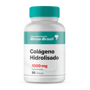 Colágeno Hidrolisado 1000mg Pele Mais Firme e Bonita 30 Cápsulas