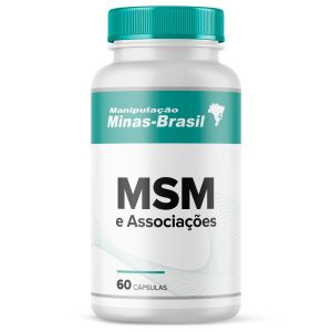 MSM 800mg + UC-II 40mg + Ácido Hialurônico 40mg 60 Cápsulas