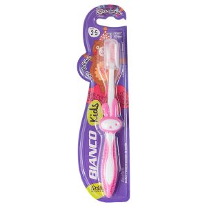 Escova De Dente Infantil Bianco Kids Extra Macia Urso Pelúcia