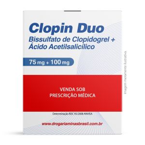 Clopin DUO 75mg + 100mg com 30 Comprimidos