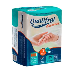 Fralda Geriátrica Premium P 10 Unidades Qualifral