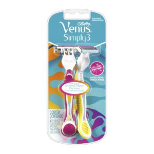 Aparelho de Barbear Venus Simply Com 02 Unidades Gillete