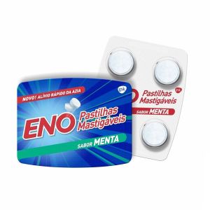 Pastilhas Mastigáveis Eno Menta com 4 Unidades Gsk