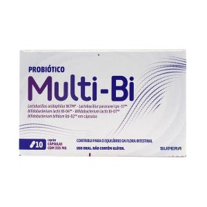 Multi-Bi Probiótico com 10 Cápsulas com 335mg Supera