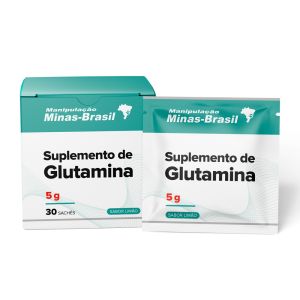 Suplemento de Glutamina 5g Sabor Limão com 30 Sachês