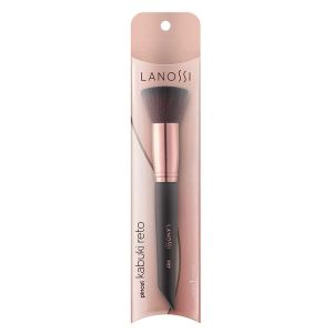 Pincel Kabuki Reto Rose Black F07 Lanossi