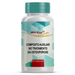 Composto Auxiliar no Tratamento da Osteoporose 60 Cápsulas