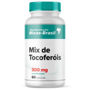 Mix de Tocoferóis 30% (Vitamina E) 300Mg  60 Cápsulas