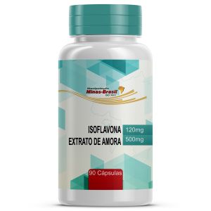 Isoflavona 120Mg   Extrato Amora 500Mg 90 Cápsulas