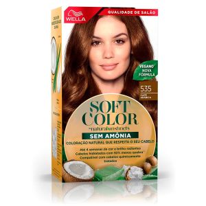 Coloração Soft Color Sem Amônia Coleção Cafés Especiais Tons Escuros 535 Café Arábica Wella