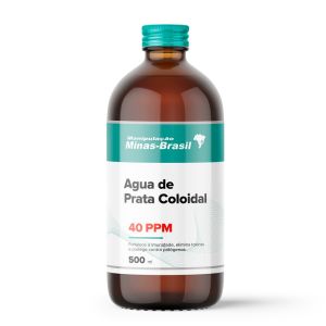 Água de Prata Coloidal 40 Ppm 500 Ml
