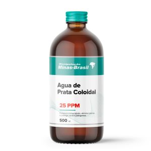 Água de Prata Coloidal 25 Ppm 500 Ml