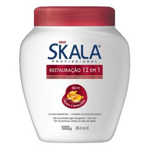 Creme De Tratamento Skala Profissional 12 Em 1 Plus 1000 G