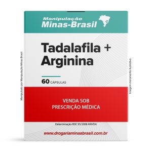 Tadalafila 10mg + Arginina 500mg 60 Cápsulas