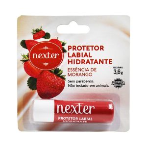 Protetor Labial Hidratante Morango 3,6g Nexter