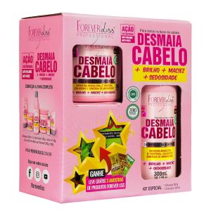 Kit Desmaia Cabelo 1 Máscara 200g com 1 Shampoo 300ml Forever Liss Professional