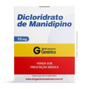 Dicloridrato de Manidipino 10mg com 30 Comprimidos Genérico Pharlab