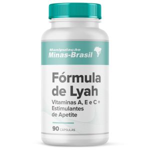 Fórmula de Lyah – Vitaminas A, E e C + Estimulantes de Apetite 90 Cápsulas