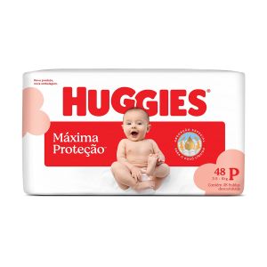 Fraldas Supreme Care Recém Nascido Tamanho P com 48 Unidades Huggies