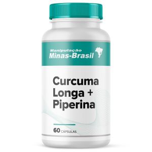 Curcuma Longa 500Mg + Piperina 10Mg - 60 Cápsulas