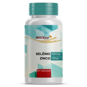 Selênio 200Mcg   Zinco 15Mg - 90 Cápsulas