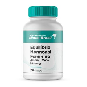 Equilíbrio Hormonal Feminino Amora + Maca + Ginseng 30 Cápsulas