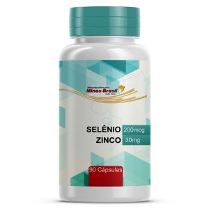 Selênio 200Mcg   Zinco 30Mg - 90 Cápsulas