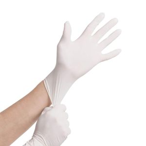 Luvas de Látex para Procedimentos não cirúrgicos Tamanho Médio com 100 Unidades Nobre