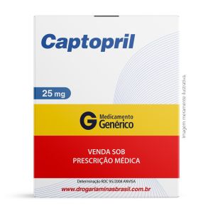Captopril 25mg Com 30 Comprimidos Genérico Neo Química