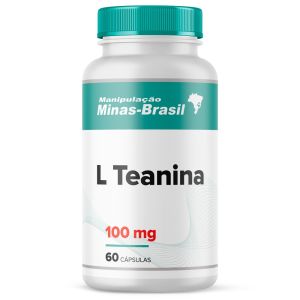L Teanina 100mg com 60 Cápsulas
