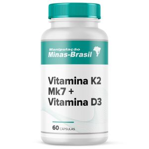 Vitamina K2 Mk7 200Mcg   Vitamina D3 10.000Ui 60 Cápsulas